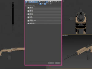 springfield m1a loaded 3D Model