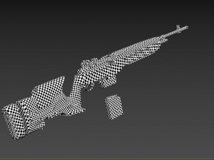 springfield m1a loaded 3Dモデル