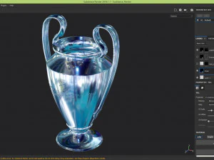 trof&eacute;u uefa 2018 Modelo 3D