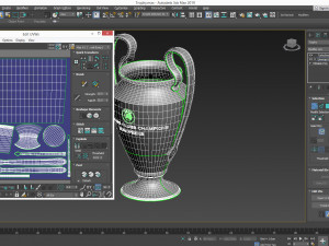 uefa 2018 trophy 3D 模型