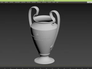 trof&eacute;u uefa 2018 Modelo 3D