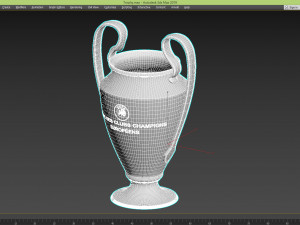 uefa 2018 trophy 3D 模型