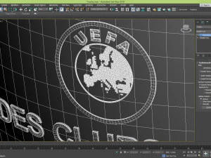 trof&eacute;u uefa 2018 Modelo 3D