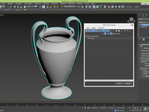 uefa 2018 trophy 3D 模型