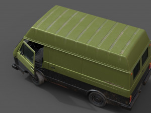 vw van lt volkswagen lowpoly 3D मॉडल