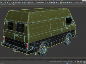 vw van lt volkswagen lowpoly 3D मॉडल
