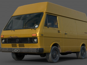vw van lt volkswagen lowpoly 3D मॉडल