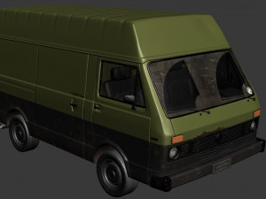 vw van lt volkswagen lowpoly 3D मॉडल