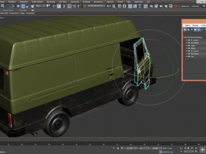 vw van lt volkswagen lowpoly 3D मॉडल