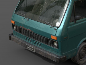 vw van lt volkswagen lowpoly 3D मॉडल