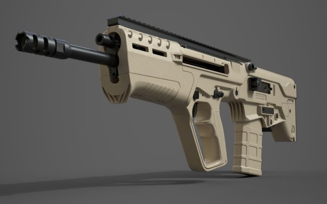 iwi tavor 7 2019 3D 模型 .c4d .max .obj .3ds .fbx .stl .blend 