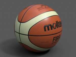 molten official basketball world cup bal 3D 모델