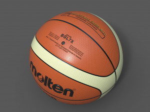 molten official basketball world cup bal 3D 모델