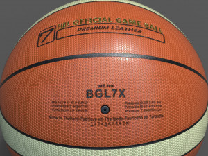 molten official basketball world cup bal 3D 모델