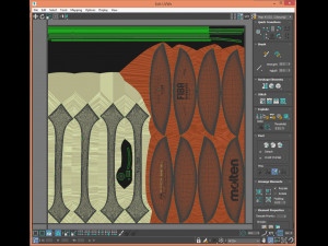 molten official basketball world cup bal 3D 모델