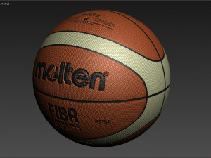 molten official basketball world cup bal 3D 모델