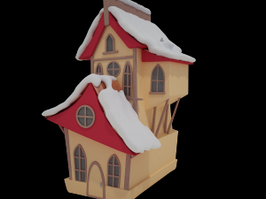 cartoon house 3D 模型