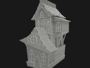 cartoon house 3D 模型