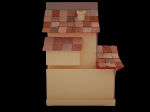 cartoon house 3D 模型