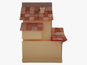 cartoon house 3D 模型