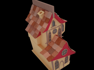 cartoon house 3D 模型