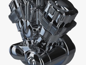v bike engine 3D Model