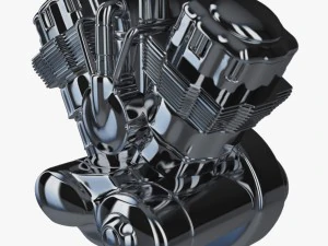 v bike engine 3D Model