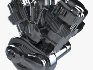 v bike engine 3D Model