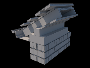 roof 1 3D मॉडल
