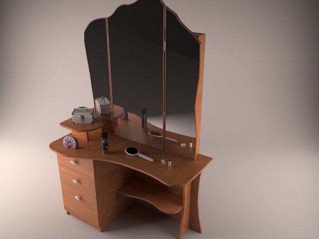 dressing table Modèle 3D .c4d .max .obj .3ds .fbx .stl .blend 