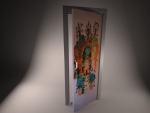 painted door 3D Модель