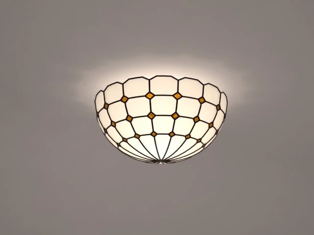 tiffany lamp 3D Model .c4d .max .obj .3ds .fbx .stl .blend 