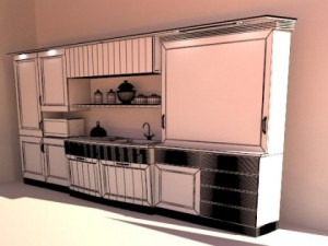 kitchen cupboard 3D 模型