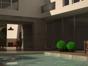 a modern villa 3D Model