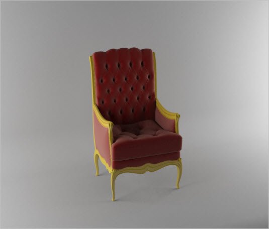 chair 3D Model .c4d .max .obj .3ds .fbx .stl .blend