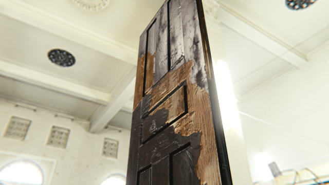 door old door game model door 3D Модель .c4d .max .obj .3ds .fbx .stl .blend