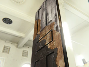 porta porta antiga jogo modelo porta Modelo 3D