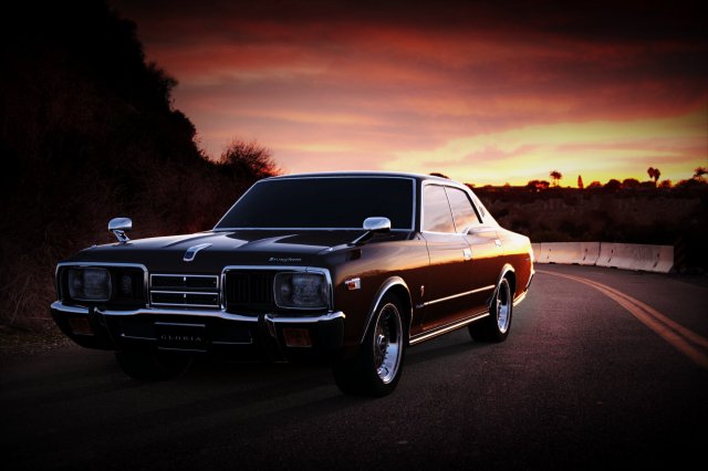 nissan gloria 330 1975 3D Model .c4d .max .obj .3ds .fbx .stl .blend