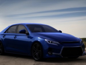 toyota mark x 2016 3D Model