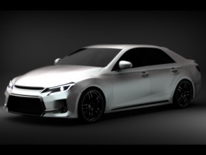 toyota mark x 2016 3D मॉडल