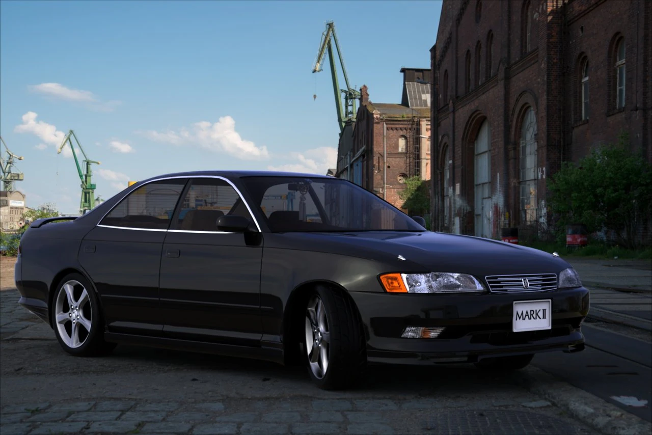 toyota mark ii jzx90 3D Model .c4d .max .obj .3ds .fbx .stl .blend 