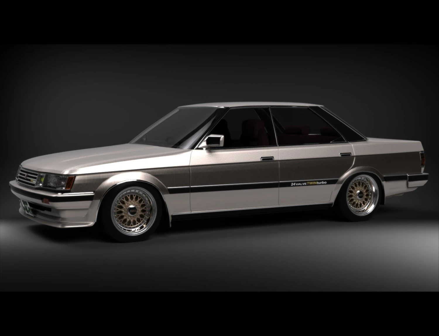 toyota mark ii gx 71 3D Model .c4d .max .obj .3ds .fbx .stl .blend 