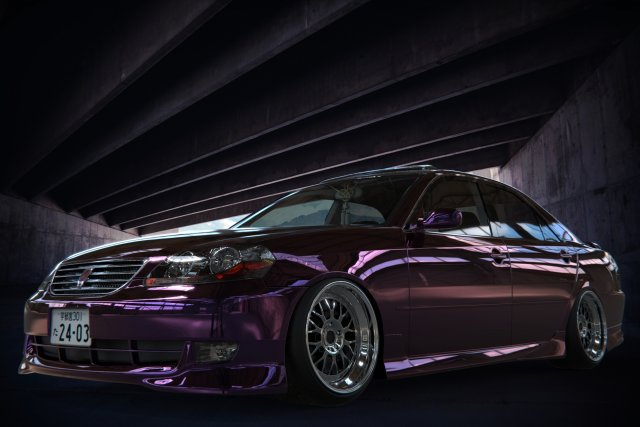 toyota mark ii jzx 110 Modello 3D .c4d .max .obj .3ds .fbx .stl .blend 