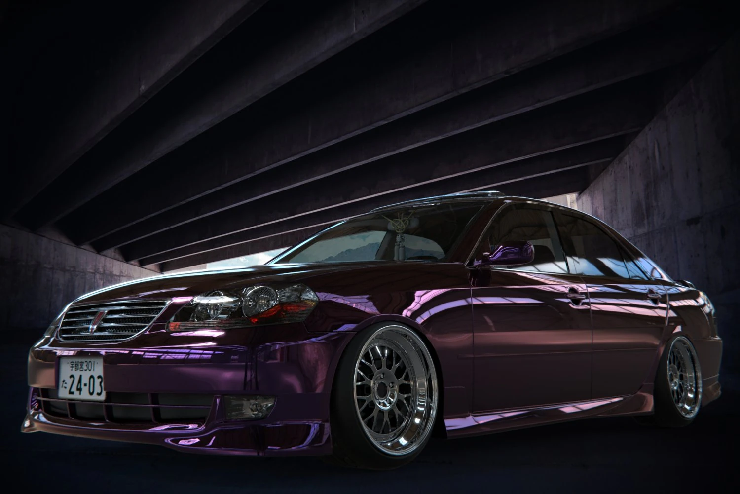 toyota mark ii jzx 110 3D Model .c4d .max .obj .3ds .fbx .stl .blend 