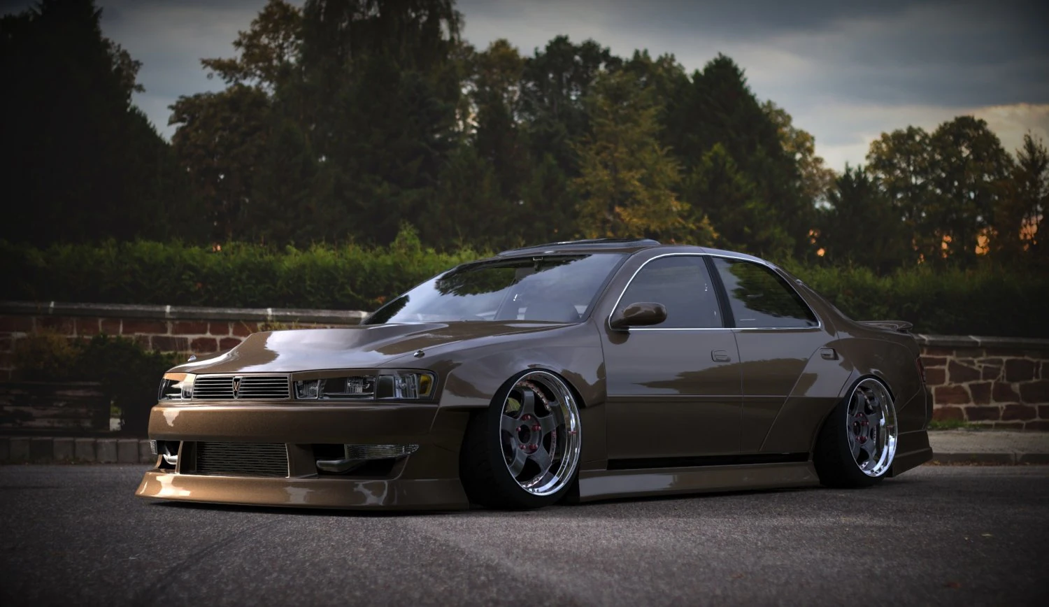 toyota cresta jzx90 3D Model .c4d .max .obj .3ds .fbx .stl .blend 