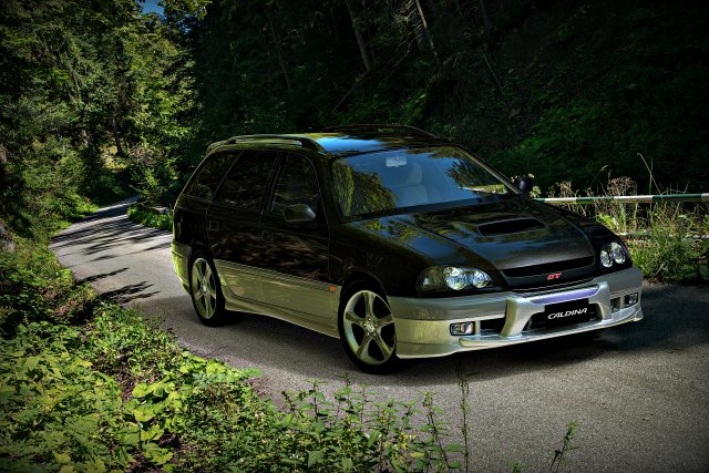 toyota caldina 210 3D Model .c4d .max .obj .3ds .fbx .stl .blend 