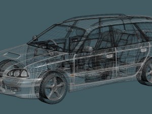 toyota caldina 210 3D Model