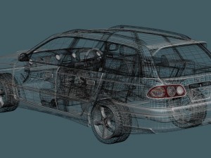 toyota caldina 210 3D Model