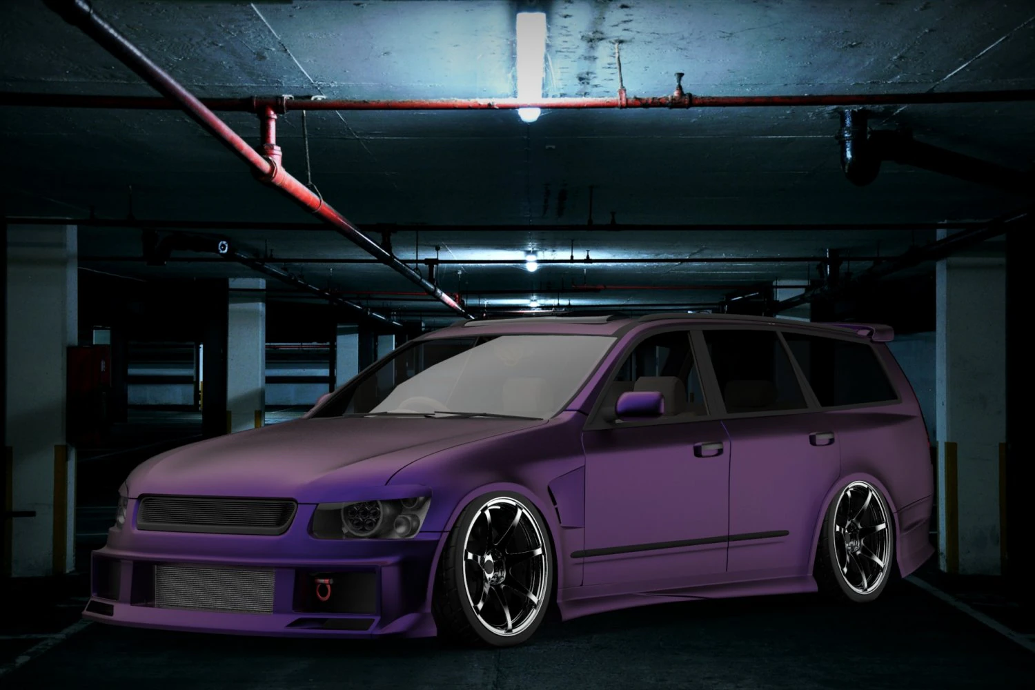 nissan stagea 3D Model .c4d .max .obj .3ds .fbx .stl .blend