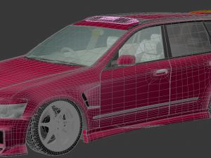 nissan stagea 3D 模型